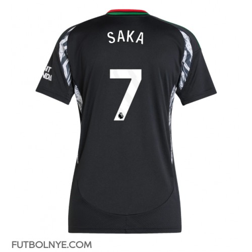 Camiseta Arsenal Bukayo Saka #7 Visitante Equipación para mujer 2024-25 manga corta